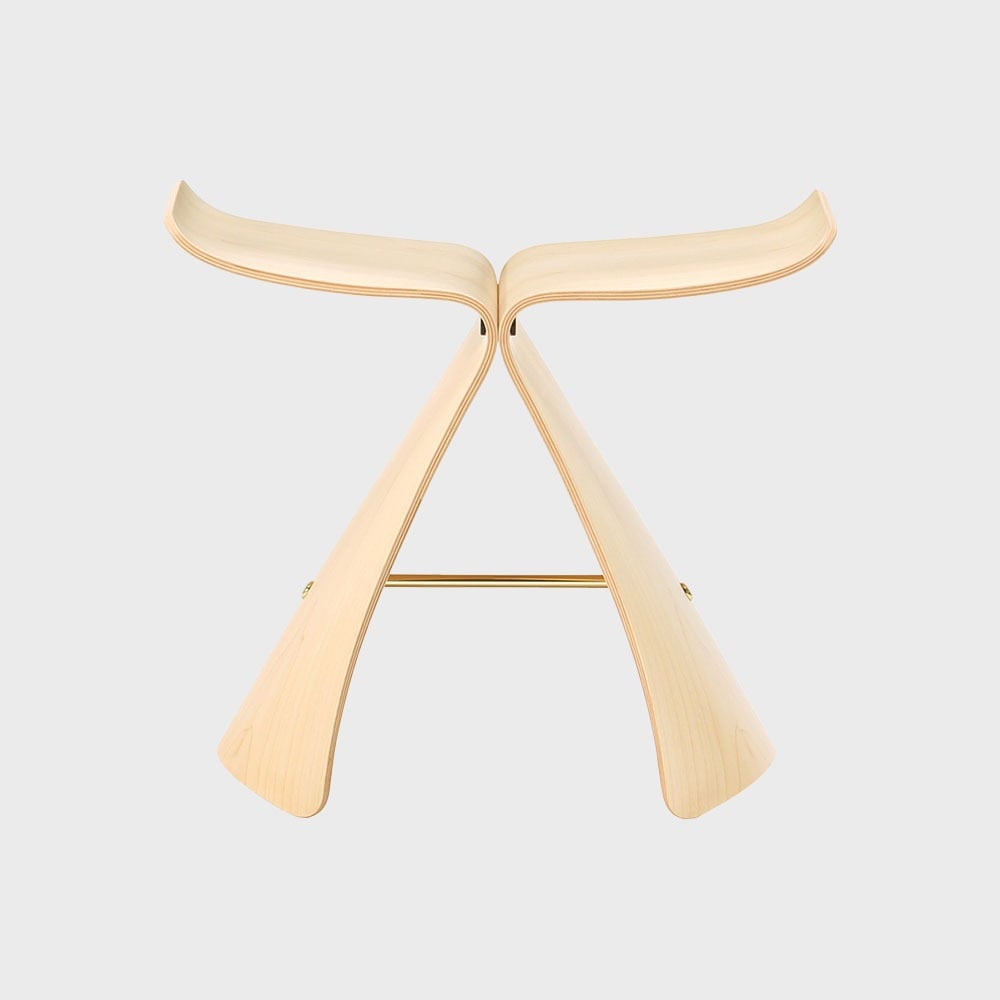 柳宗理 天童木工 バタフライスツール メープル [ 柳宗理 sori yanagi