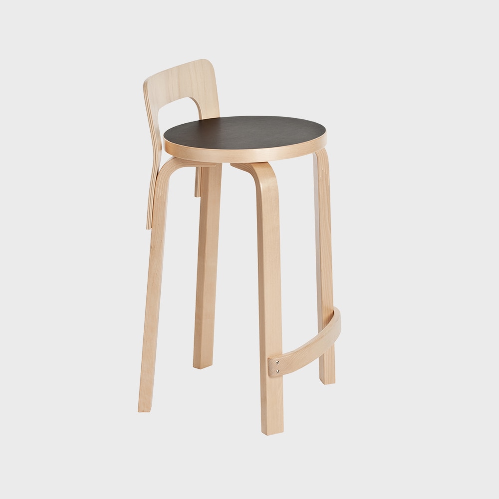 artek アルテック ハイチェア K65ブラックリノリウム　美品 ハイチェアK65 / ブラックラッカーArtek（アルテック） | 公式通販