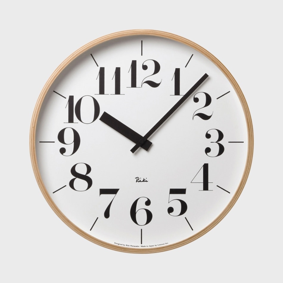 [ジャンク品]レムノス壁掛け時計　渡辺力RIKICLOCKRC リキクロック ジャンク品]レムノス壁掛け時計 渡辺力RIKICLOCKRC リキクロック