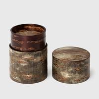 秋田 角館 樺細工/藤木伝四郎商店｜茶筒/素筒 茶筒 霜降皮 平