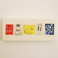 【版画/引き出物に】アートパネル/版画/宝珠光寿/幸せなふたり　ささやかな毎日[引き出物にアートパネル]|アート・ゲーム・子供用|その他