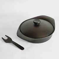 柳宗理/南部鉄器/鍋 浅型鍋 蓋ハンドル付【ゆうパケット不可