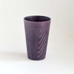 【THE EASTON】能登ヒバタンブラー ストレートタイプ 山中塗 （パープル）