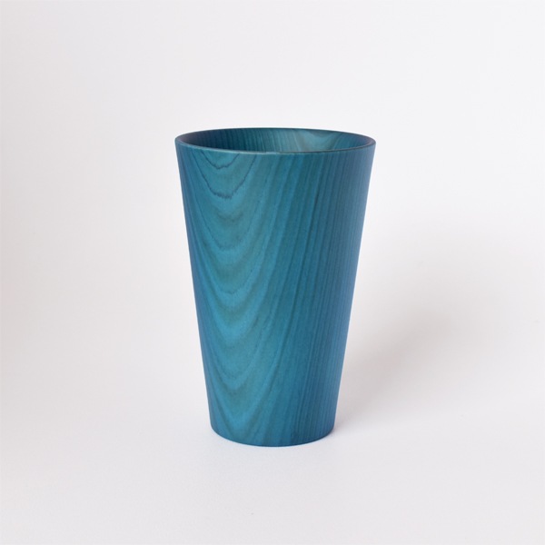 【THE EASTON】能登ヒバタンブラー ストレートタイプ 越前塗 久太郎ブルー【SOU】