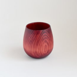 【THE EASTON】能登ヒバタンブラー ラウンドタイプ 山中塗 （レッド）