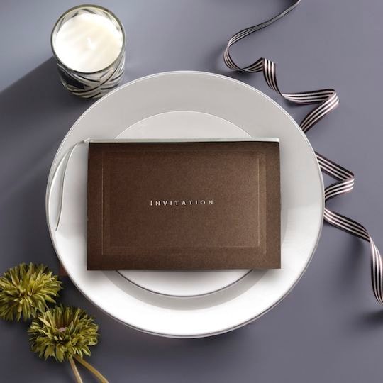 招待状【バレンシア】チャコールN