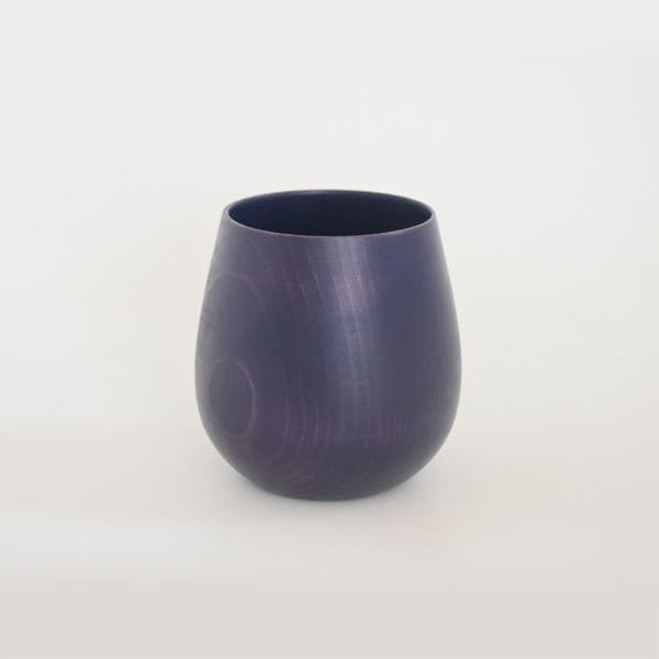 【THE EASTON】能登ヒバタンブラー ラウンドタイプ 山中塗 （ディープネイビー）