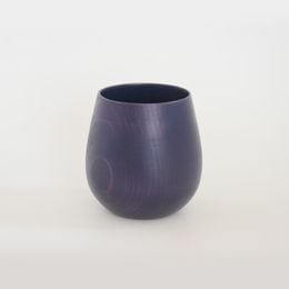 【THE EASTON】能登ヒバタンブラー ラウンドタイプ 山中塗 （ディープネイビー）