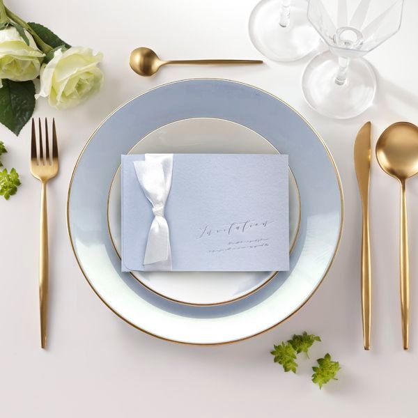 招待状【ノーブル】スカイブルー