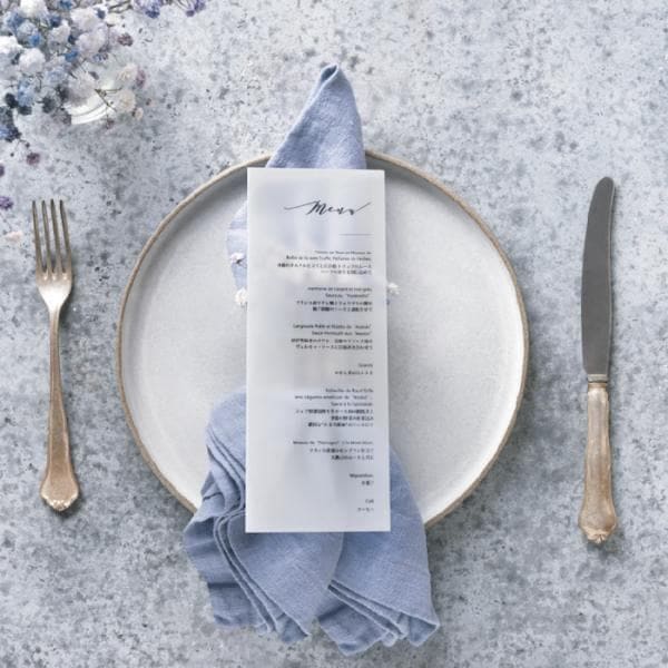 メニュー表【オーブ】 半透明・クリア