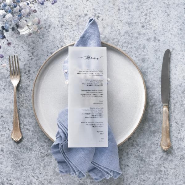 メニュー表【オーブ】 半透明・クリア