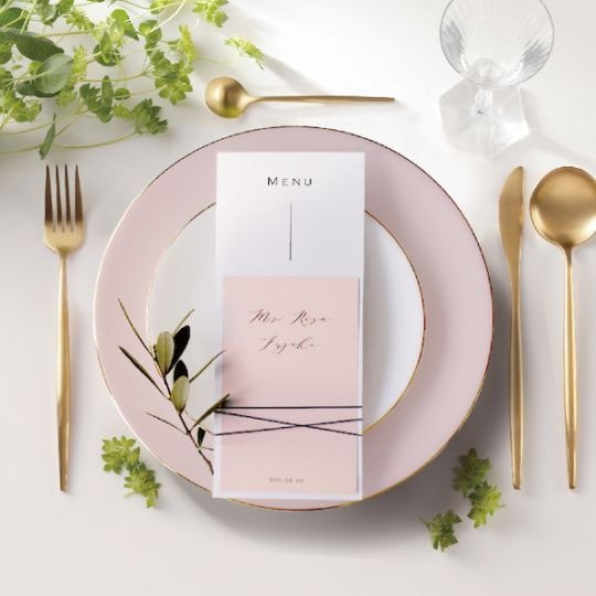 メニュー表+席札セット【ルフレ】チェリーピンク