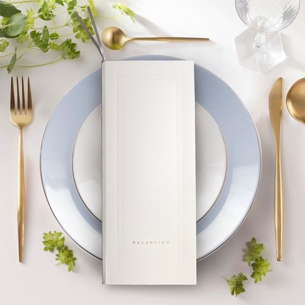 席次表【バレンシア】パールアイボリーN 箔シルバー