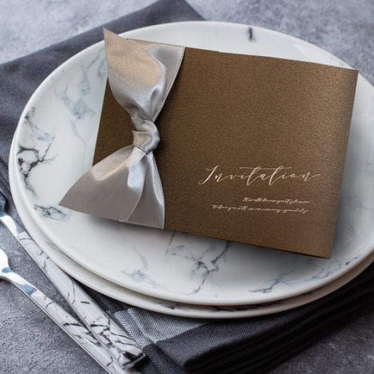 招待状【ノーブル】チャコール