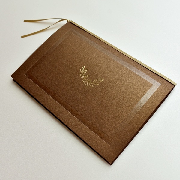 招待状【ナチュール】チャコール