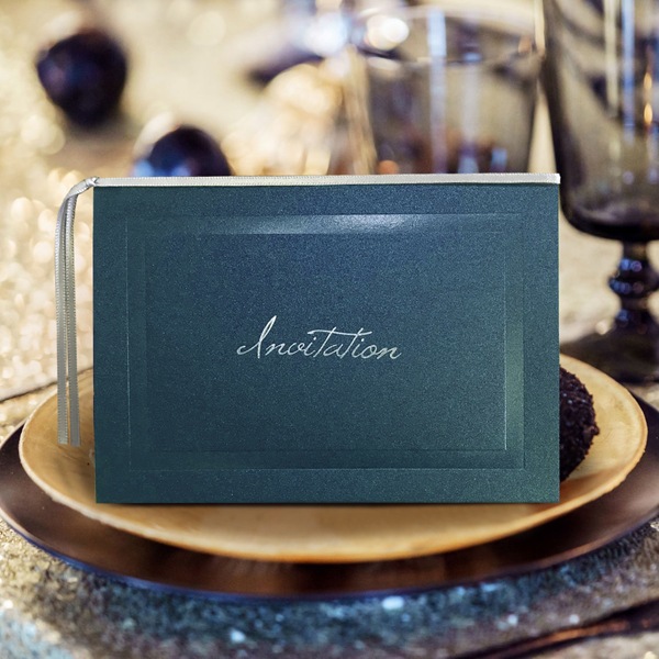 招待状【バレンシア】パールネイビー