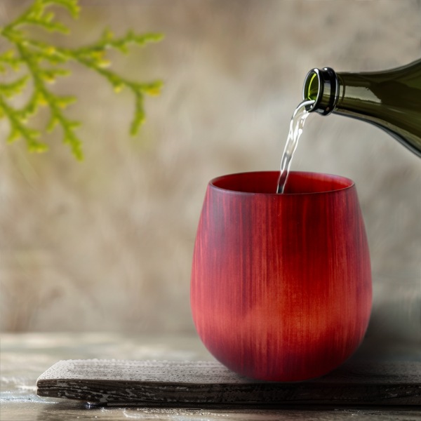 【THE EASTON】能登ヒバタンブラー ラウンドタイプ 山中塗 （レッド）