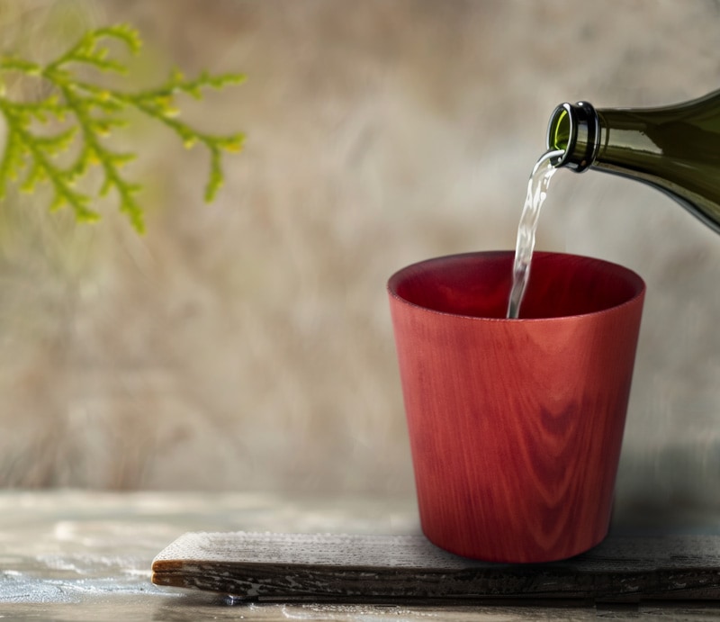 【THE EASTON】能登ヒバタンブラー ショートタイプ 山中塗 （レッド）