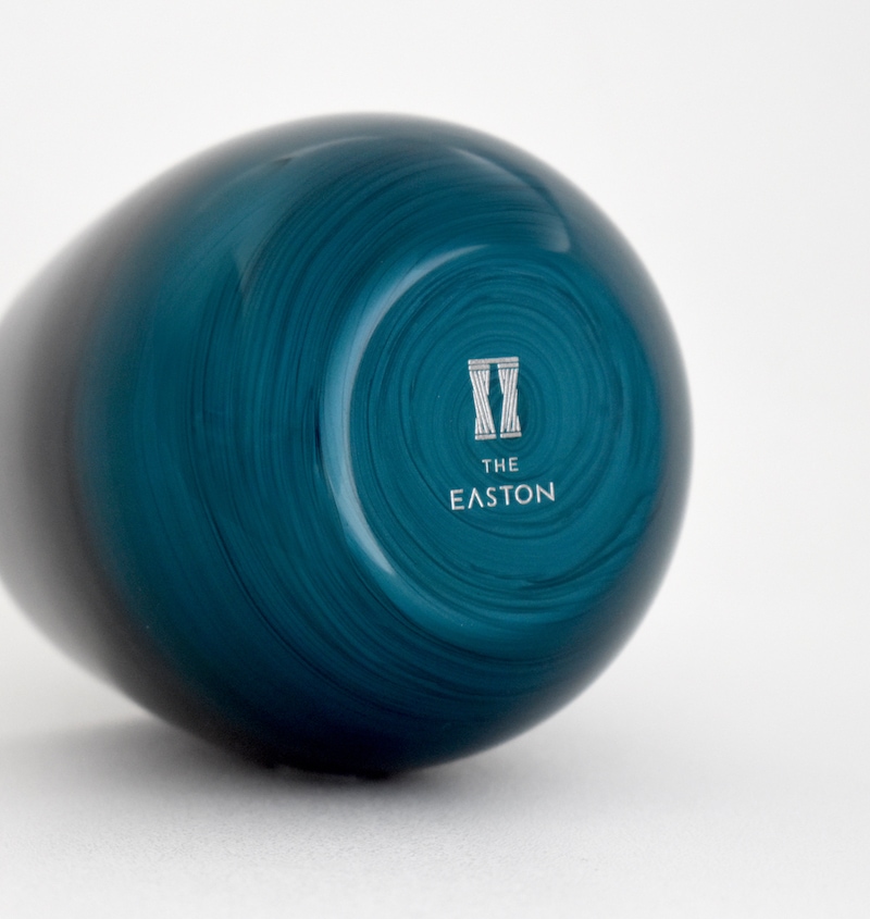 【THE EASTON】能登ヒバタンブラー ラウンドタイプ 輪島塗 （パールブルー）