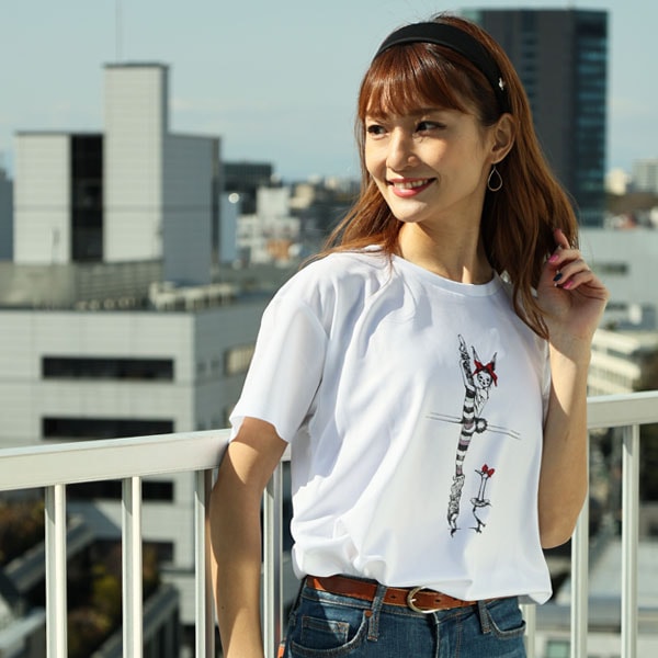 バレエイラストプリントTシャツ(6.ラパンバレリーナ)サイズ
