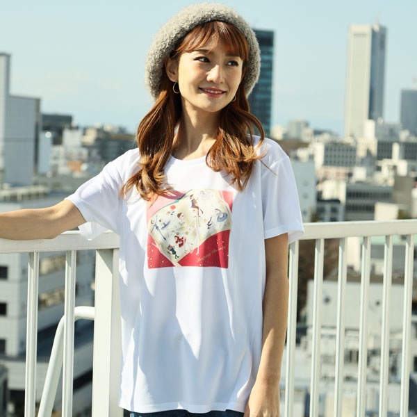 【バラ売可/未開封・未使用】チェッカーズ　Tシャツ生写真付/ベスト バレエイラストプリントTシャツ(21.眠れる森の美女-ストーリーブック-)