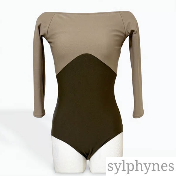 sylphynesシルフィーヌ【バイカラーレオタード】オフショルダー