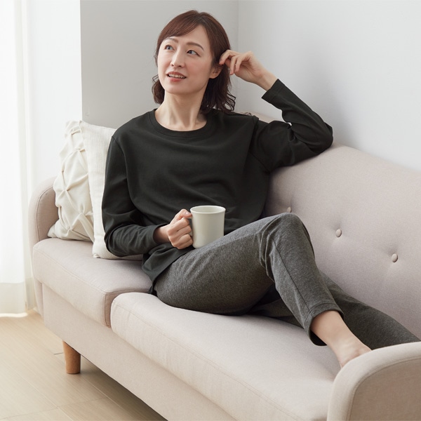 リカバリーケアレディース長袖シャツ