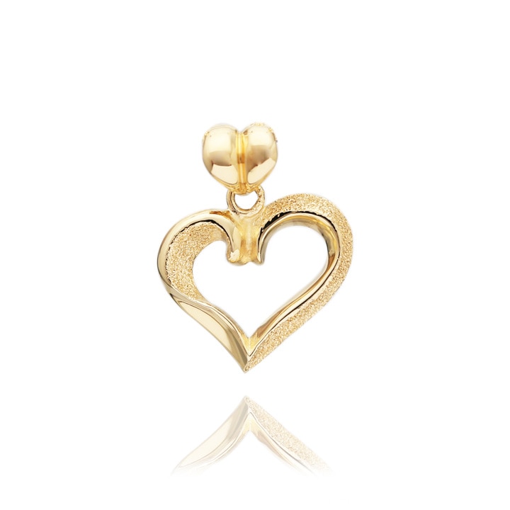 K18 Asymmetry Openheart Pendant