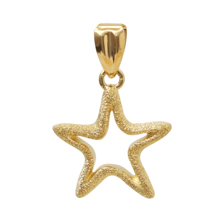 K18 Open Star Pendant