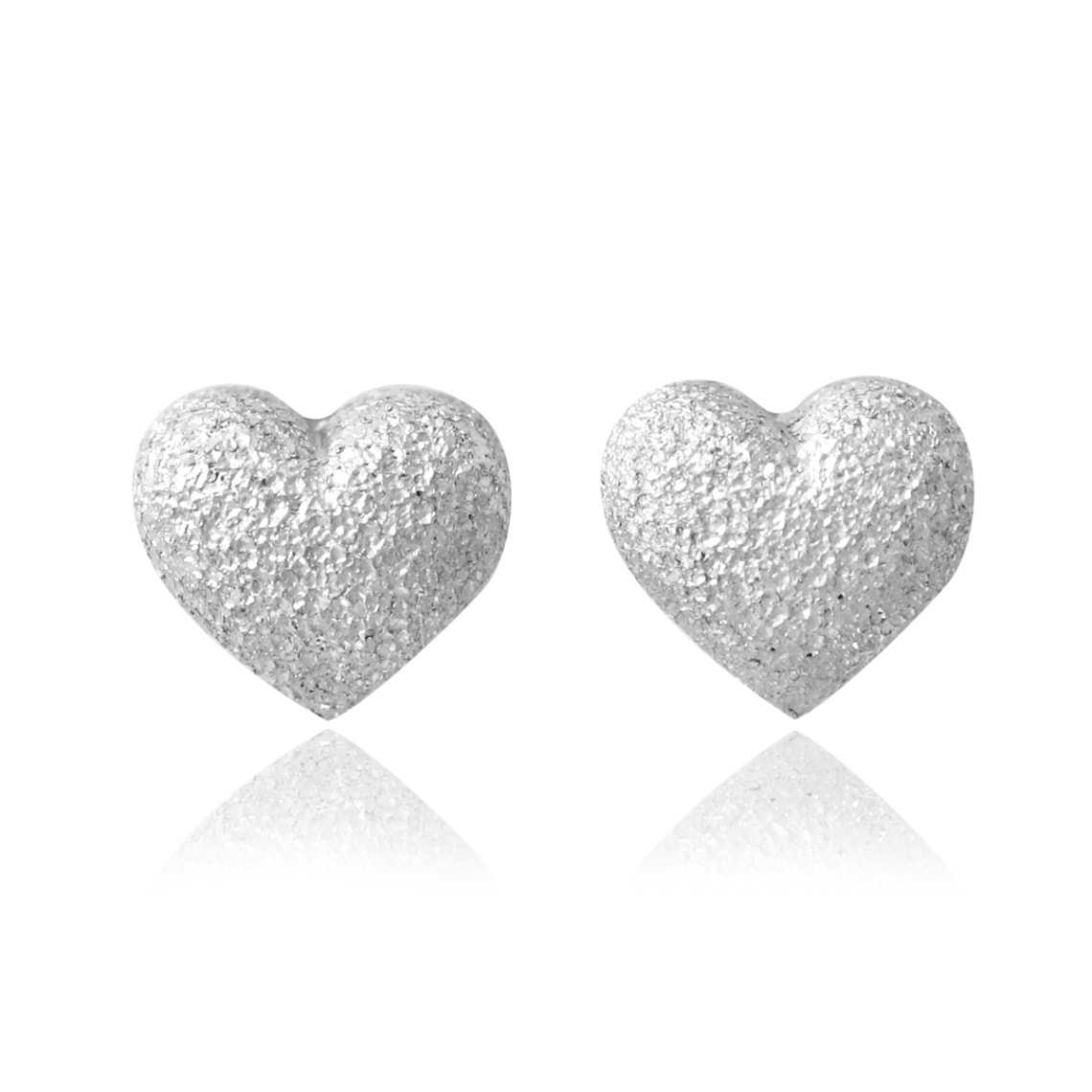 Pt Heart Stud Pierce