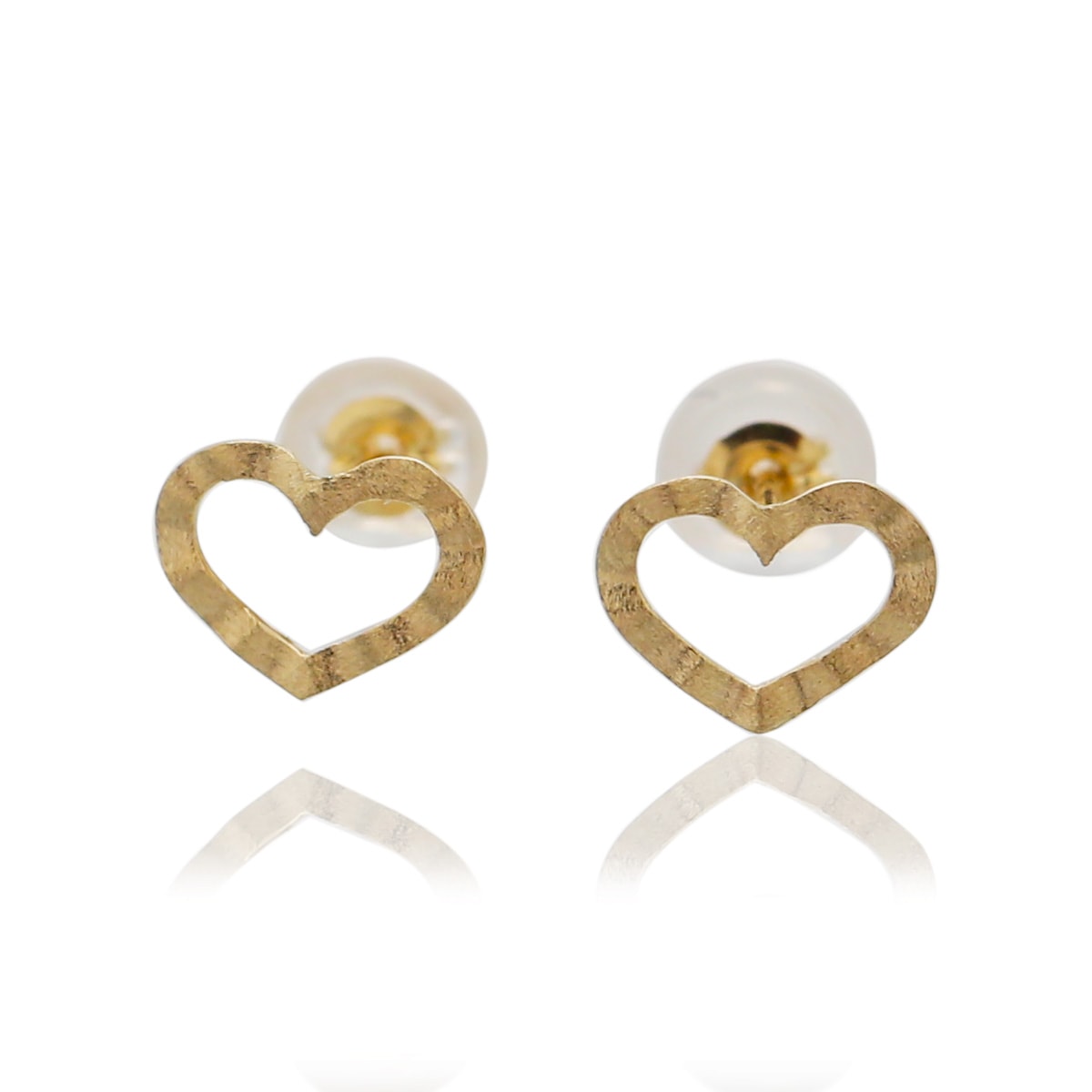 K18 Silky Series Heart Pierce