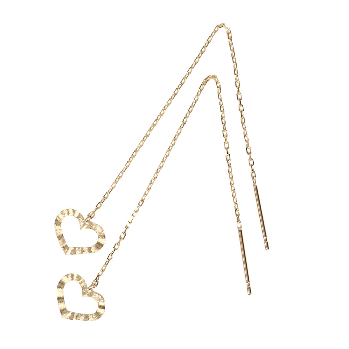 K18 Silky Series Heart American Pierce