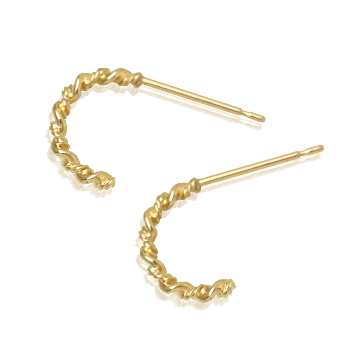 K18 Twist Hoop Pierce