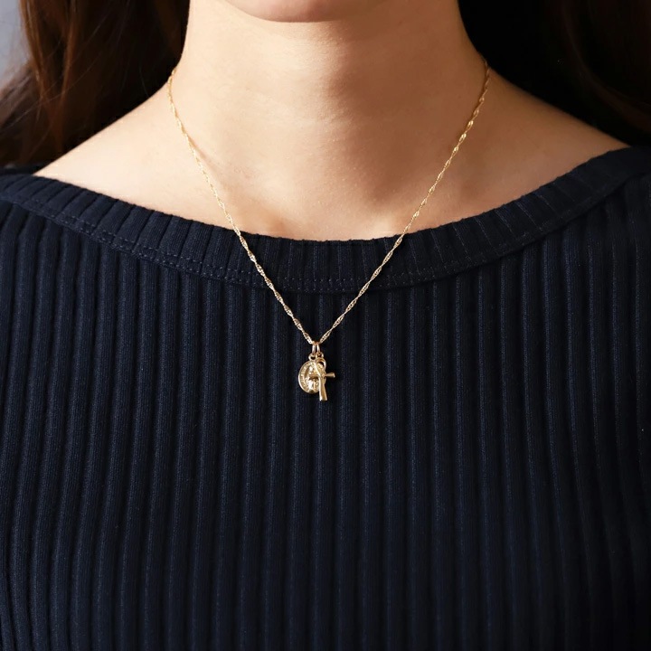 DEVAS クロス型チャーム k18 K18 Ankh Cross Pendant（18金 シンプル クロスペンダント）【DEVAS