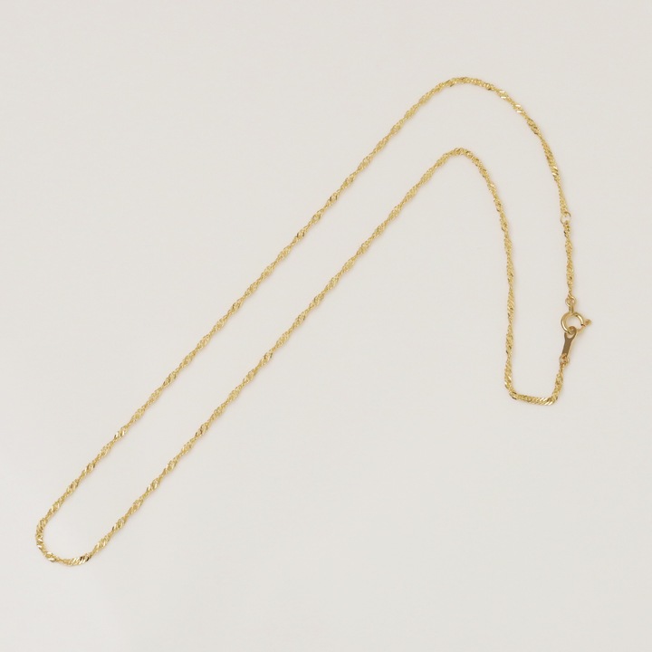 K18 Screw Chain 1.6mm Necklace（18金 スクリューチェーンネックレス