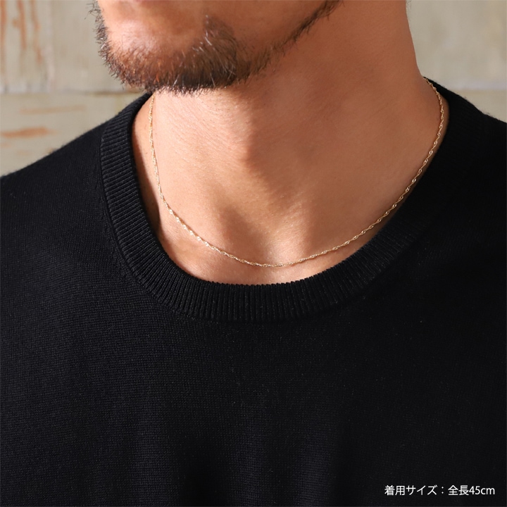 ✨ kono❧️様✨専用 新品未使用K18YGスクリューネックレス K18 Screw Chain 1.6mm Necklace（18金 スクリューチェーンネックレス