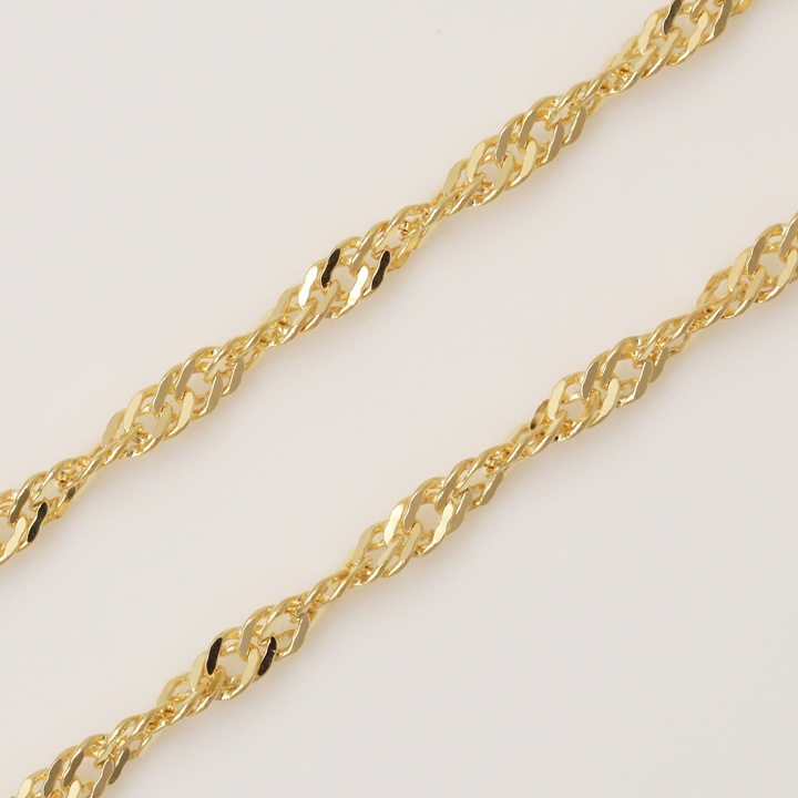 K18 Screw Chain 1.6mm Necklace（18金 スクリューチェーンネックレス