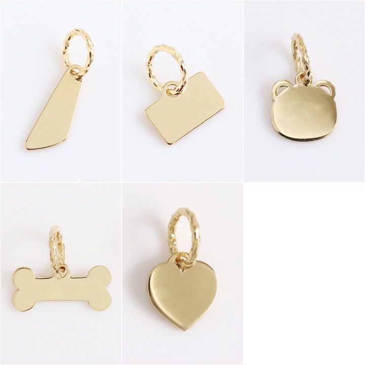 DEVAS K18 ネックレスチャーム K18 Plate Charm Pendant（18金 プレート チャーム ペンダント