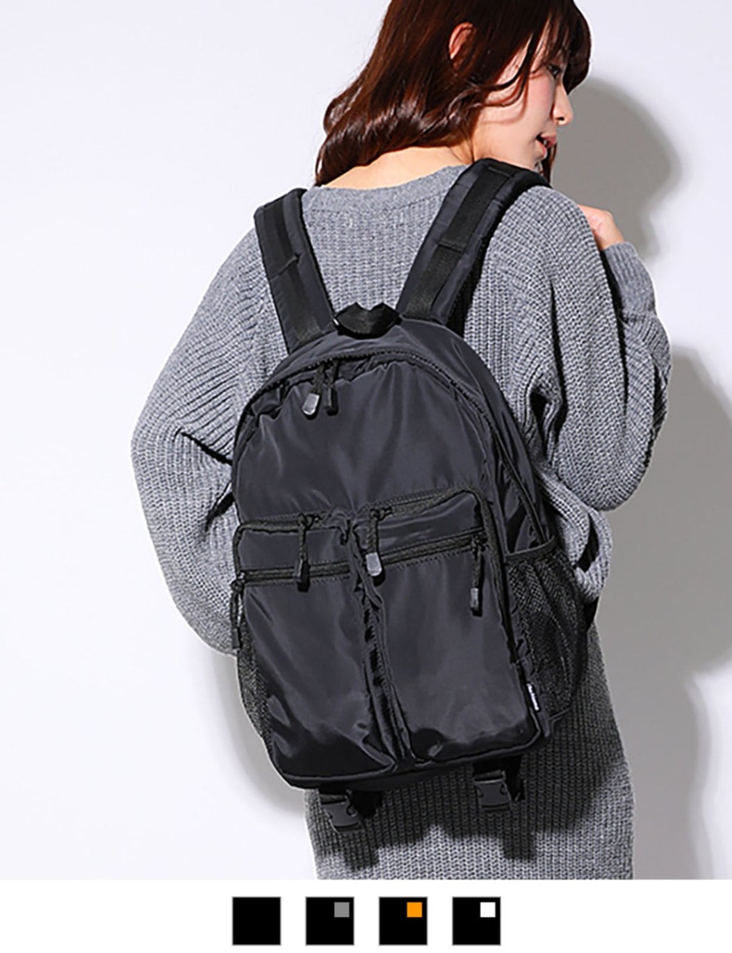 Rename バイカラーカラーテープ バックパック