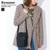 Rename レザータッチ スクエア ミニショルダーバッグ
