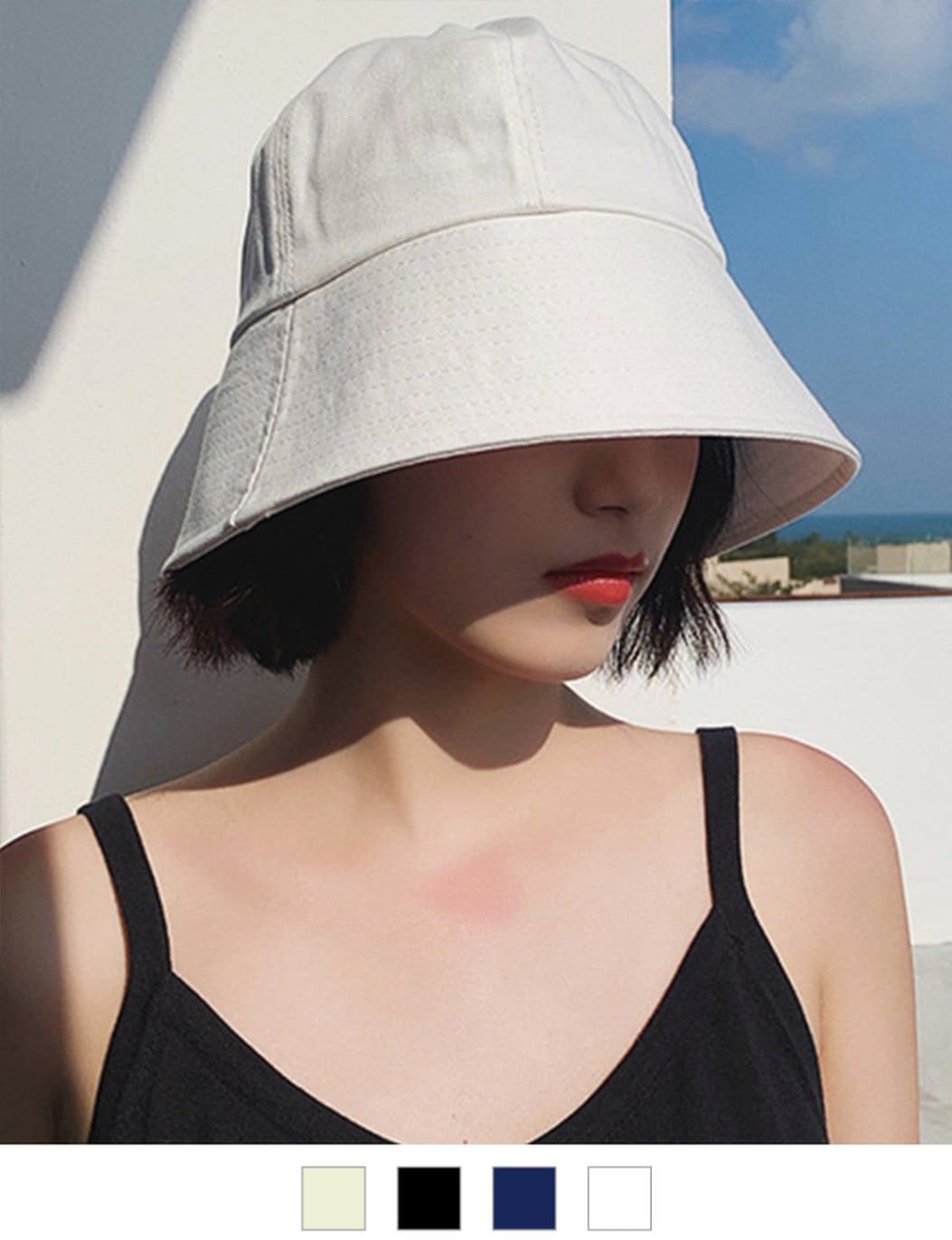 DEVICE select コットン シンプル バケットハット レディース