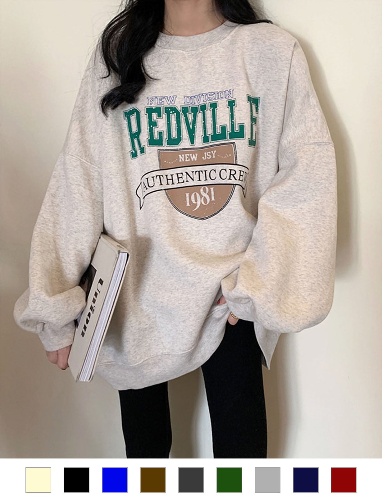 DEVICE select ビッグシルエット プルオーバー カレッジスウェット メンズ レディース