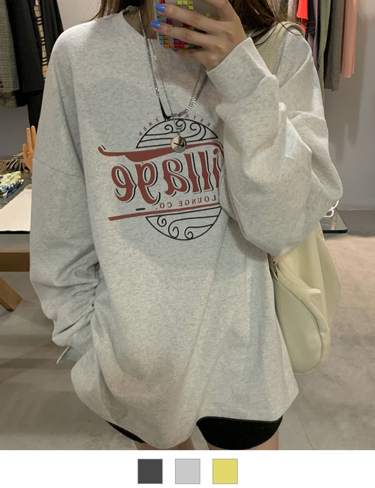 DEVICE select シックデザイン ルーズロングスリーブスウェット メンズ レディース