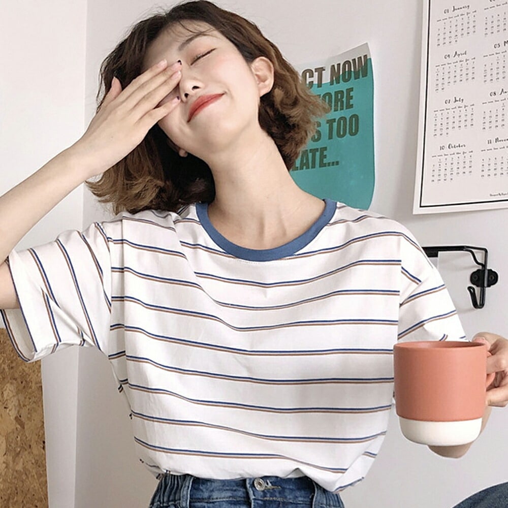 DEVICE select シンプルマルチボーダーTシャツ メンズ レディース