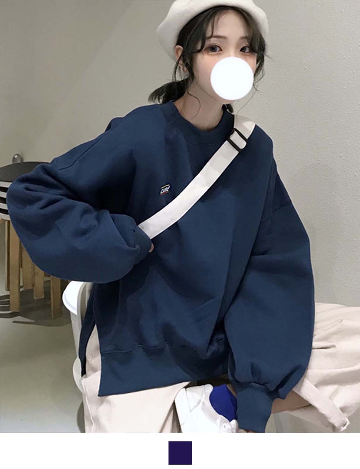 DEVICE select ミニロゴプリント スウェット トレーナー