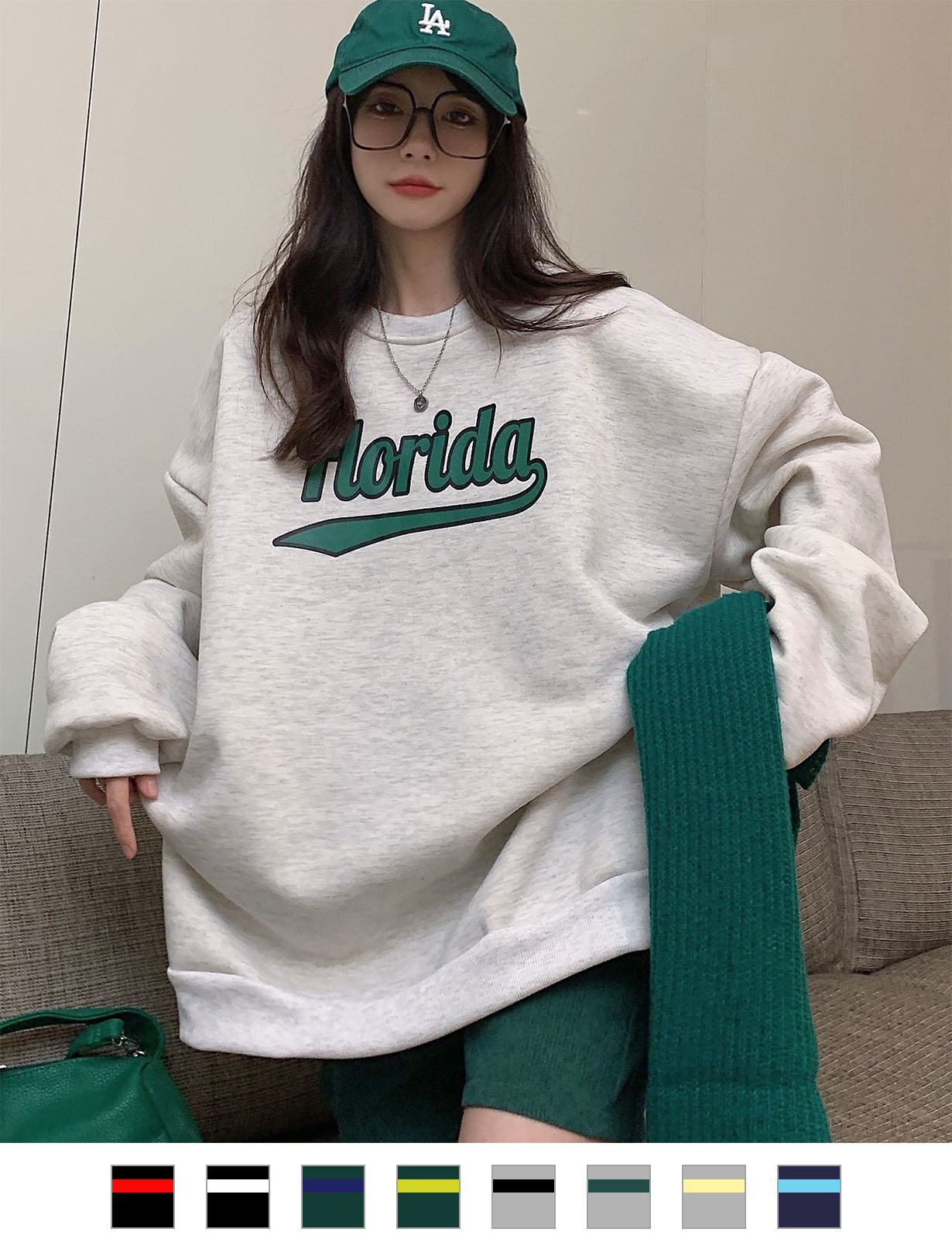 DEVICE select オーバーサイズ プルオーバー カレッジロゴ スウェット トレーナー メンズ レディース ユニセックス