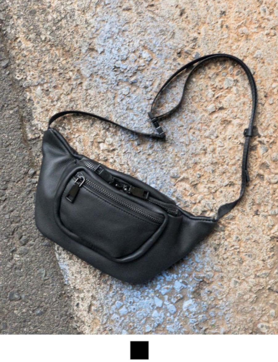 Rename 本革 ミニ ウエストバッグ