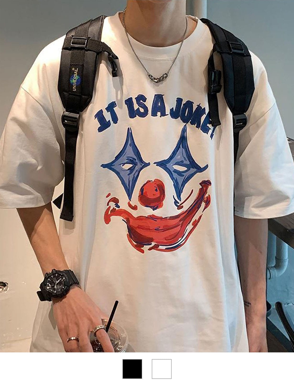 DEVICE select ピエロプリント Tシャツ メンズ レディース