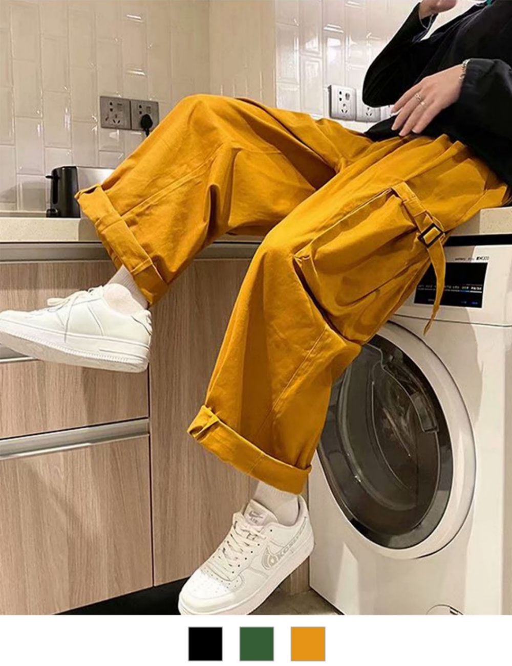 DEVICE select ストリートスタイル バルーンカーゴパンツ メンズ レディース ユニセックス