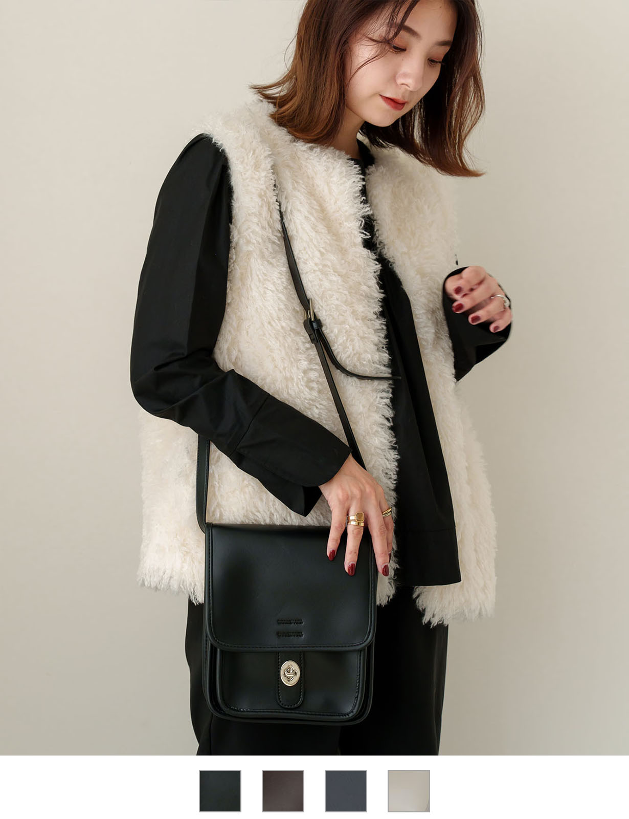 【 DEVICE × こーせコラボ 】 Rename フロントバックル ショルダーバッグ